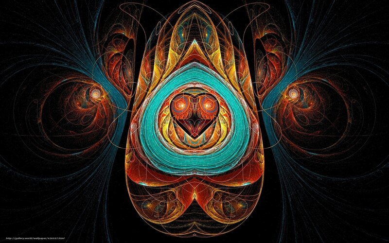 Fractal Art with Central Eye