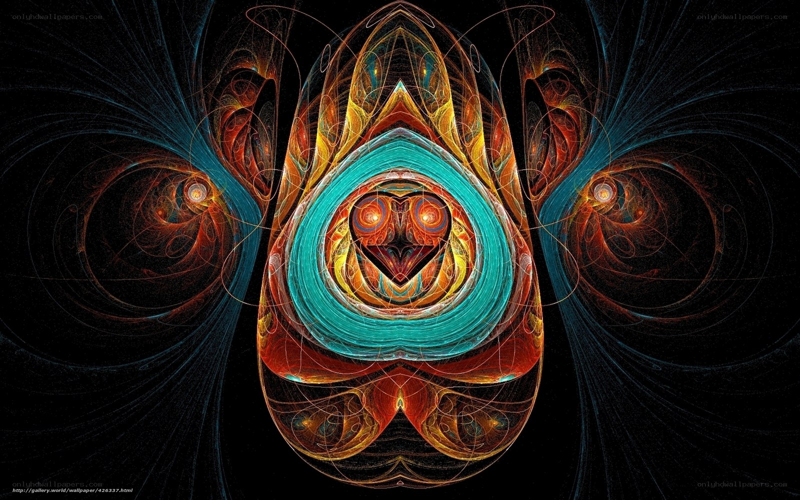 Fractal Art with Central Eye
