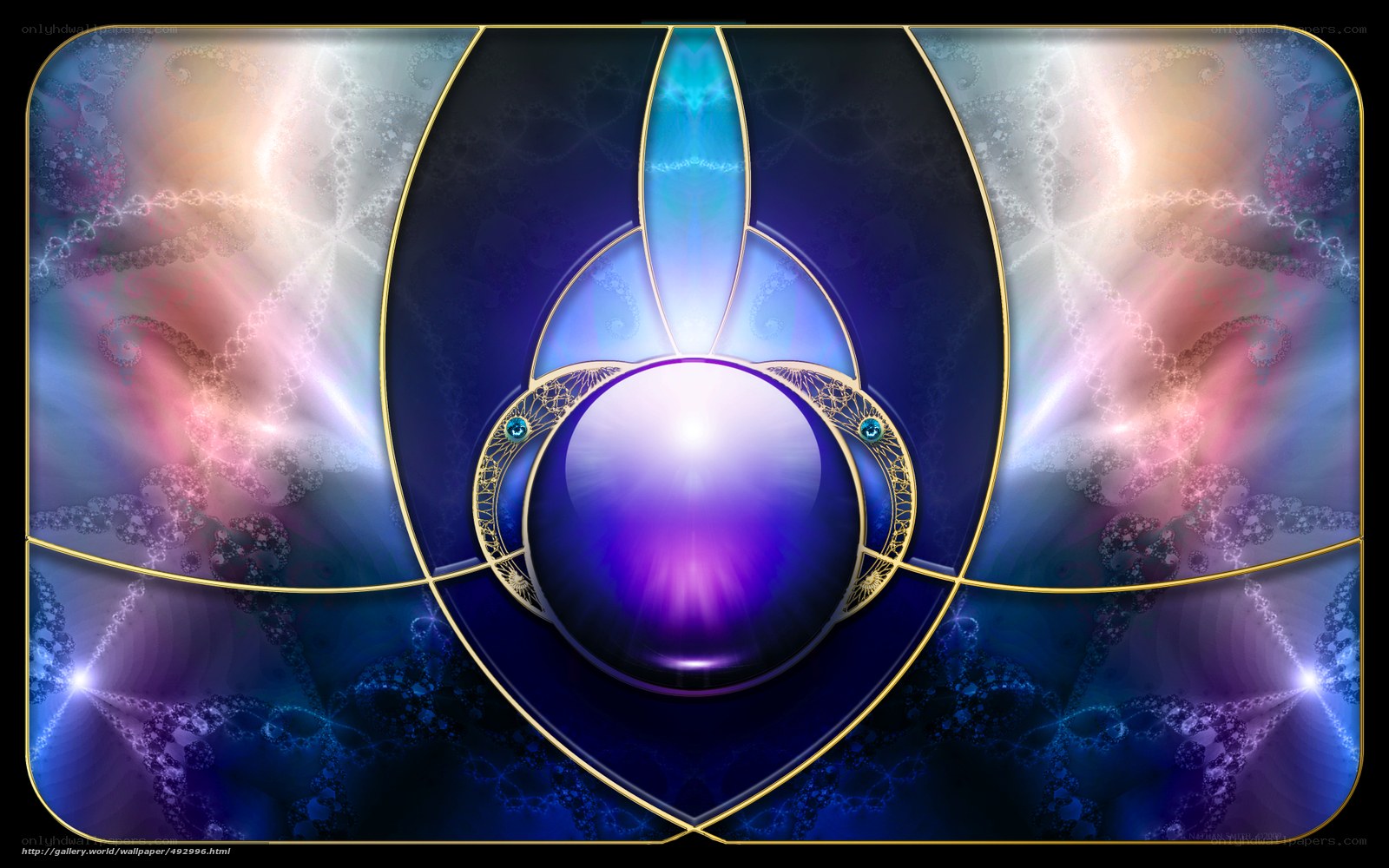 Fractal Art with Central Sphere