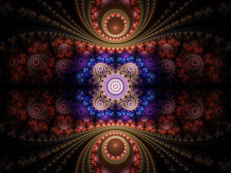 fractal art with circular patterns