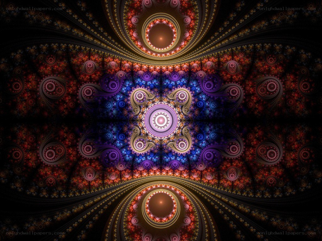 fractal art with circular patterns