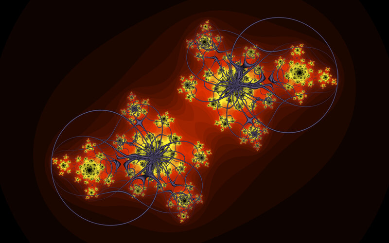 fractal art with glowing patterns