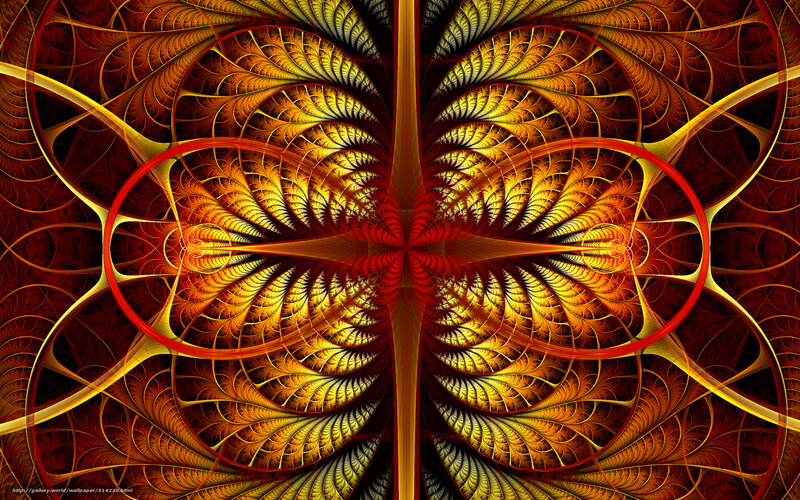 Fractal Art with Golden Patterns