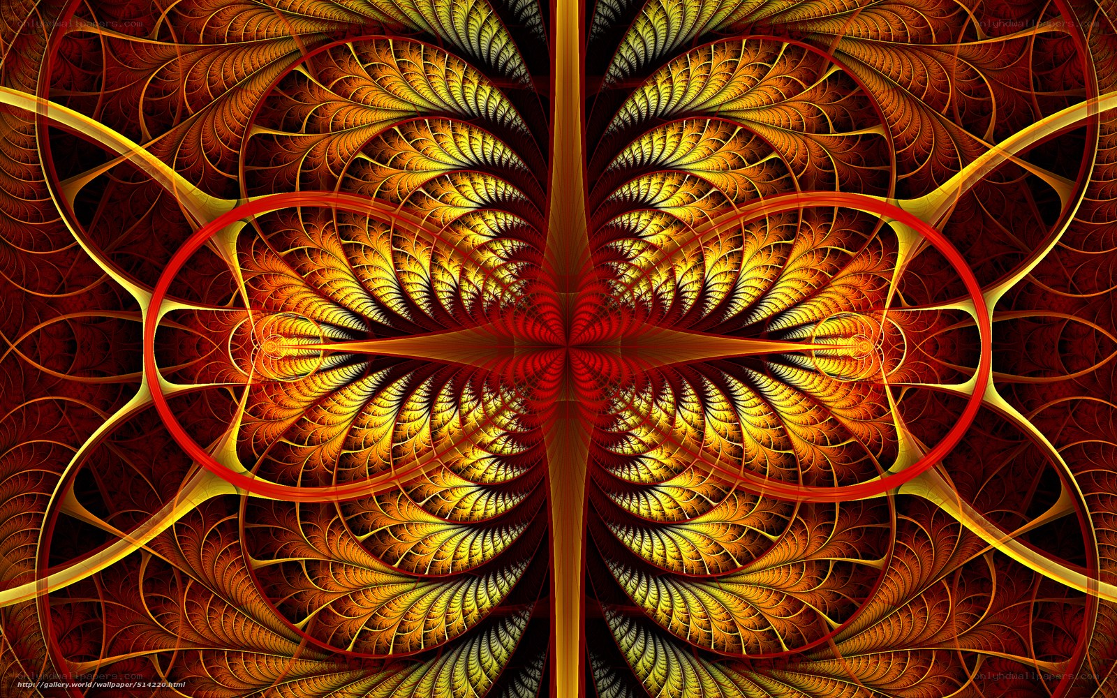 Fractal Art with Golden Patterns