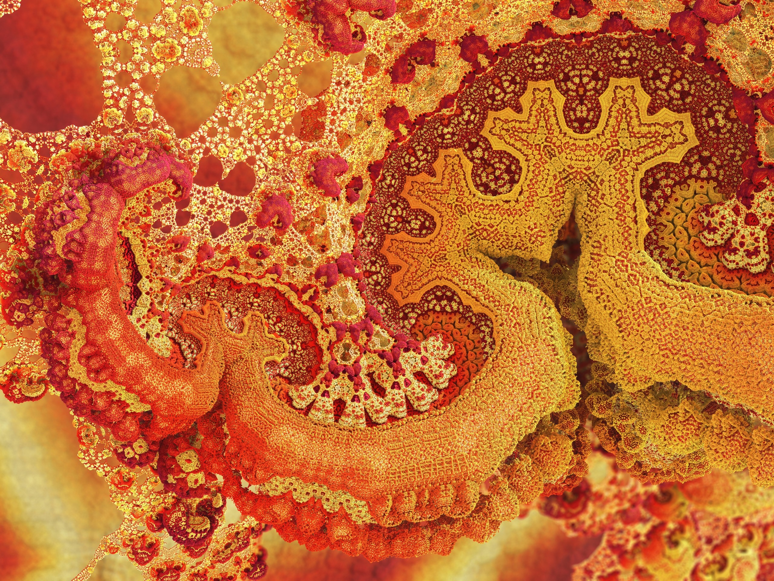 Fractal art with organic patterns