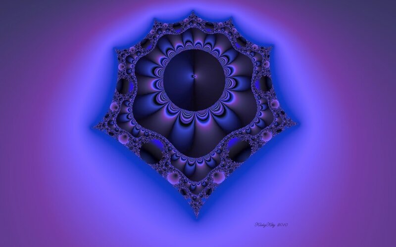 fractal art with purple hues