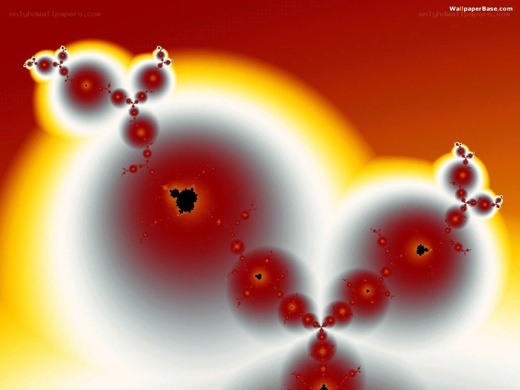 fractal art with red and yellow patterns