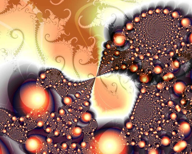 Fractal art with swirling patterns