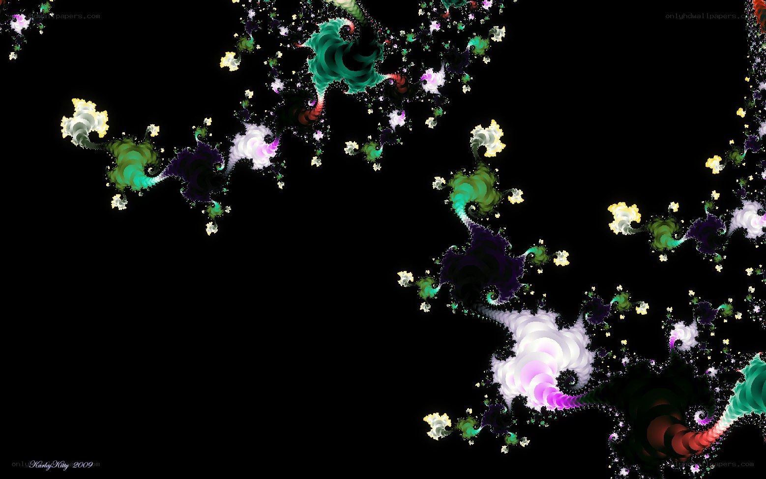 fractal art with vibrant colors