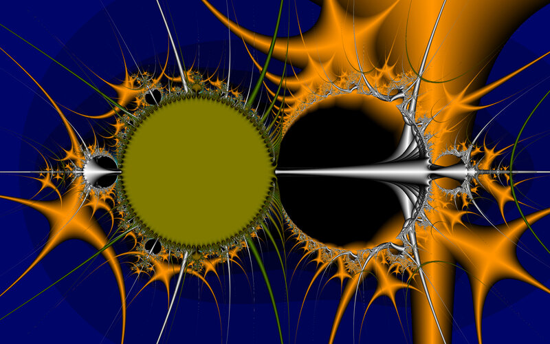 Fractal art with vibrant colors