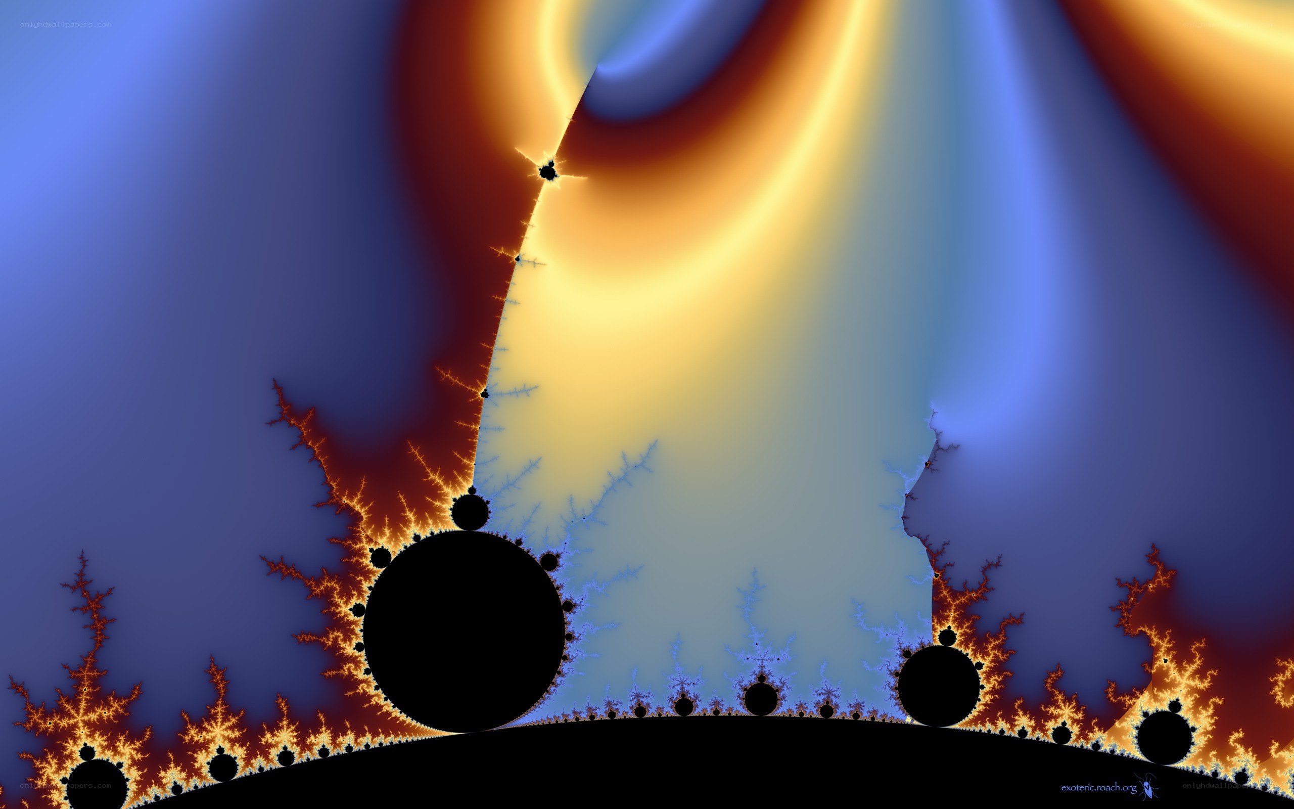 Fractal art with vibrant colors