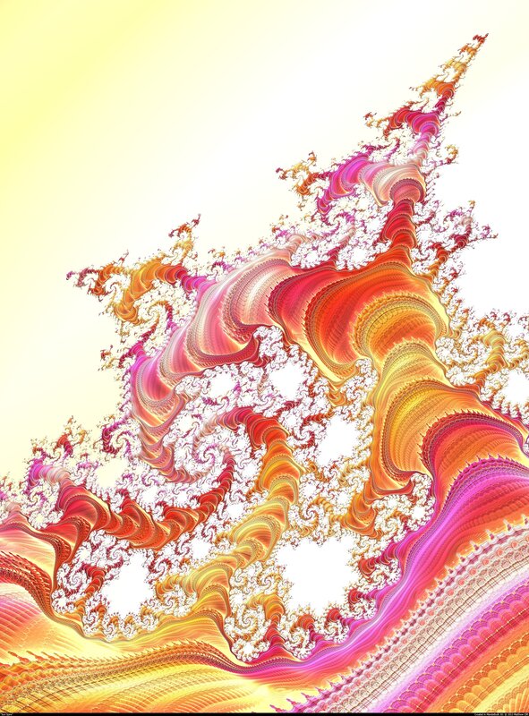 Fractal art with vibrant colors