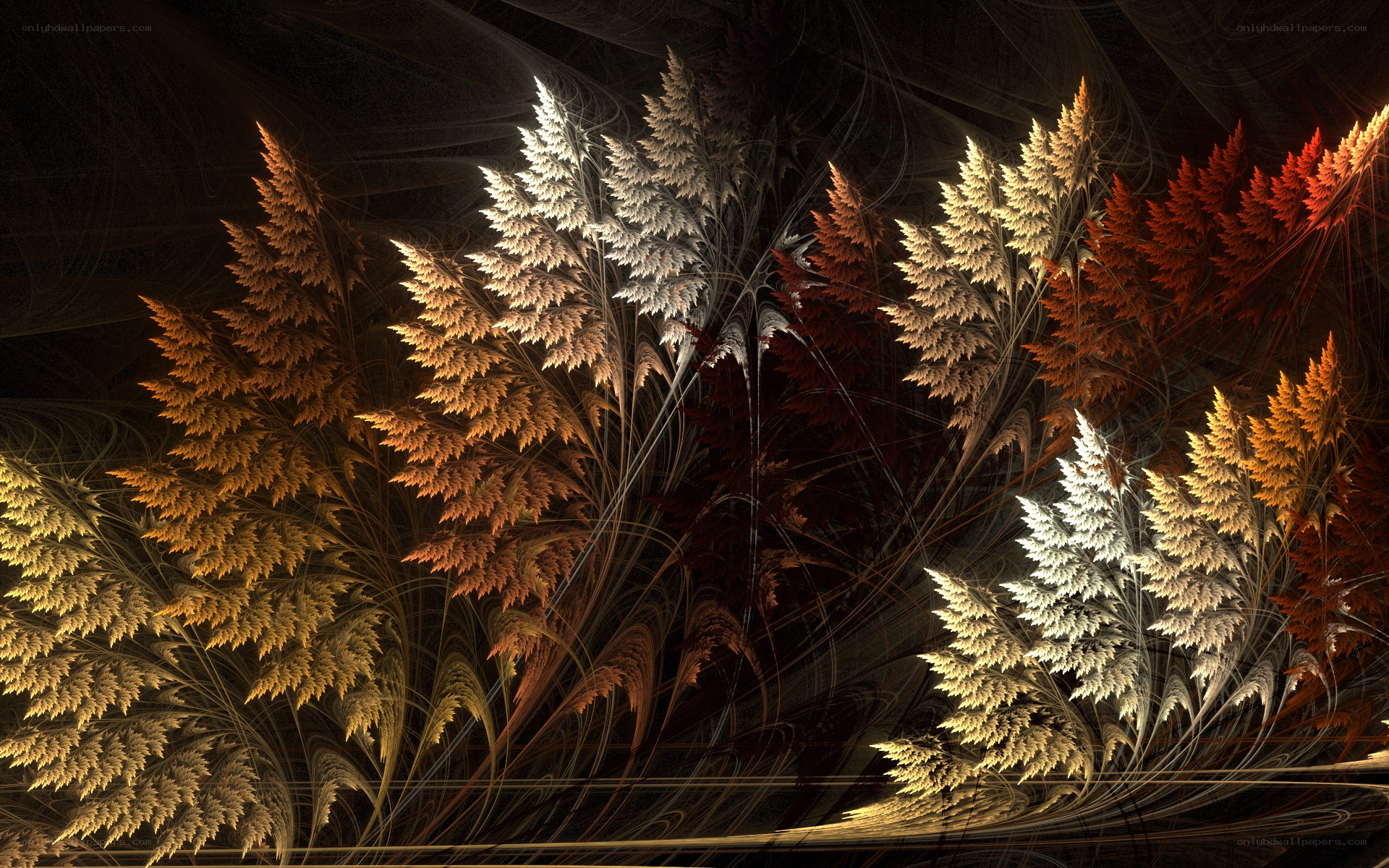 Fractal autumn foliage