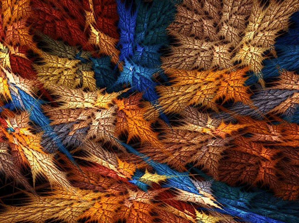 Fractal autumn leaves pattern