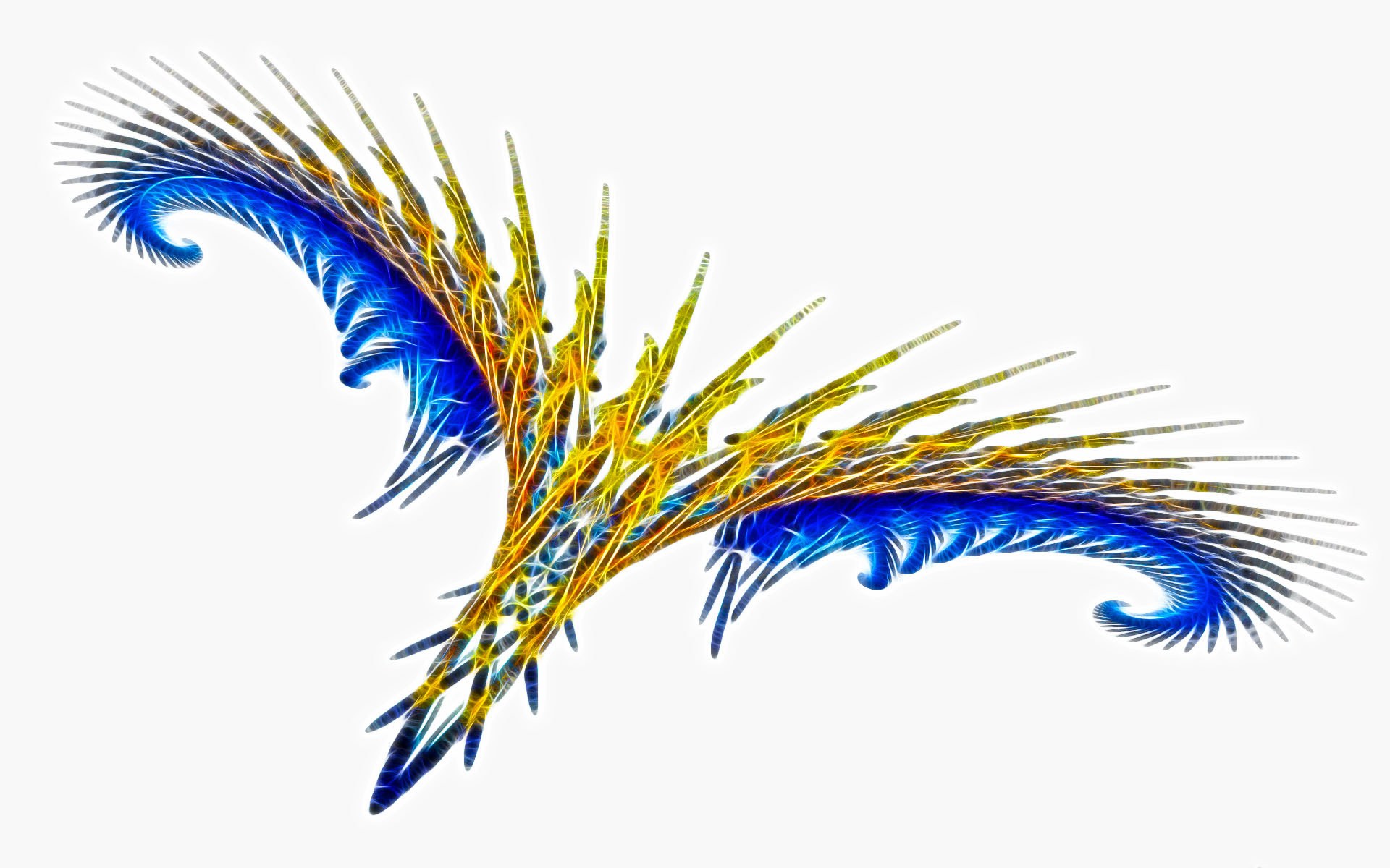 fractal bird in flight