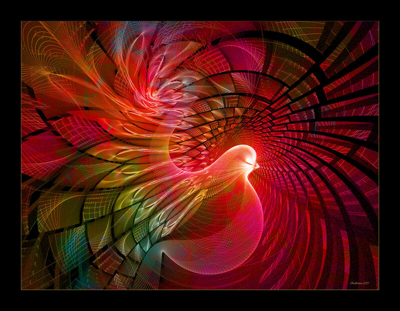 Fractal Bird in Tunnel