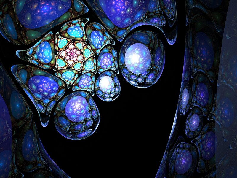 Fractal Blue Bubbles