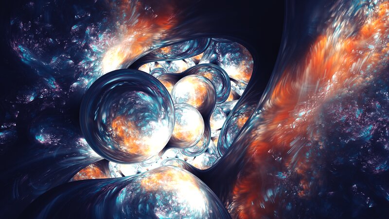 Fractal Bubbles in Tunnel