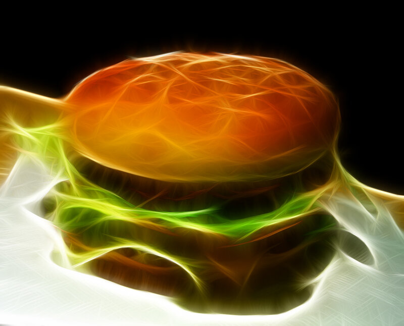 fractal burger art