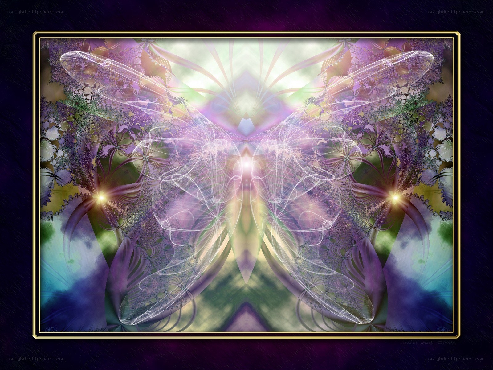 Fractal butterfly artwork