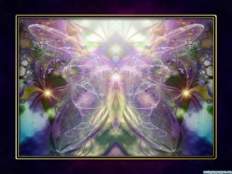 Fractal Butterfly Artwork — Purple