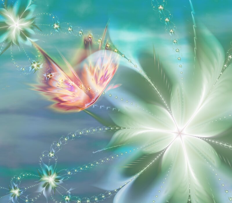 Fractal Butterfly — Green
