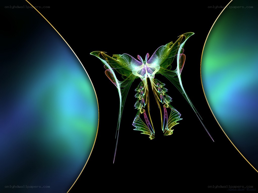 Fractal butterfly in cosmic space