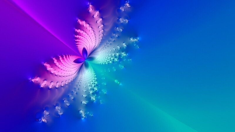Fractal Butterfly Pattern — Purple, Hypnotic, Abstract