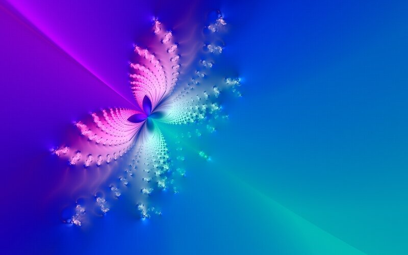Fractal Butterfly Pattern — Purple