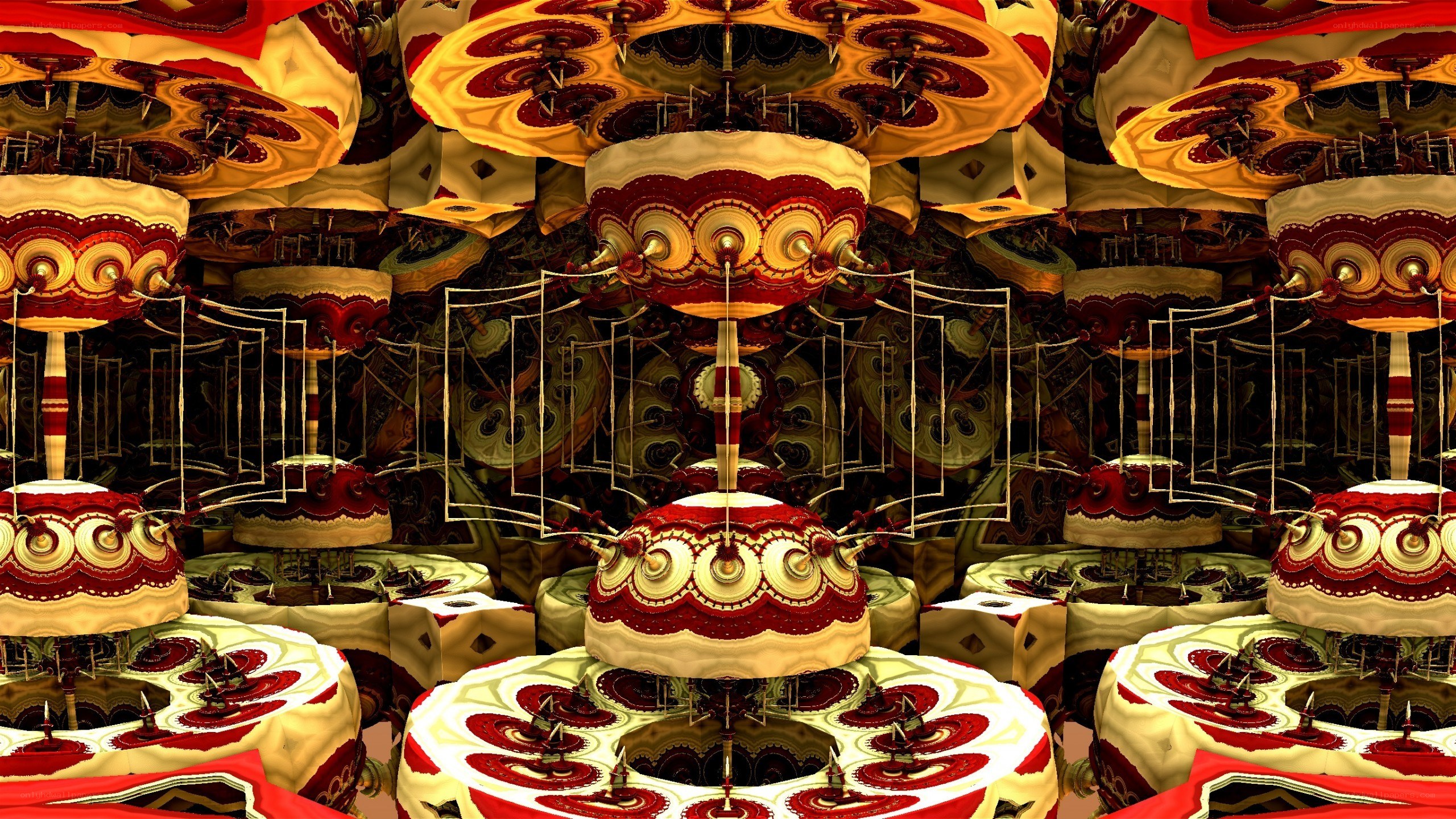 Fractal cake structure
