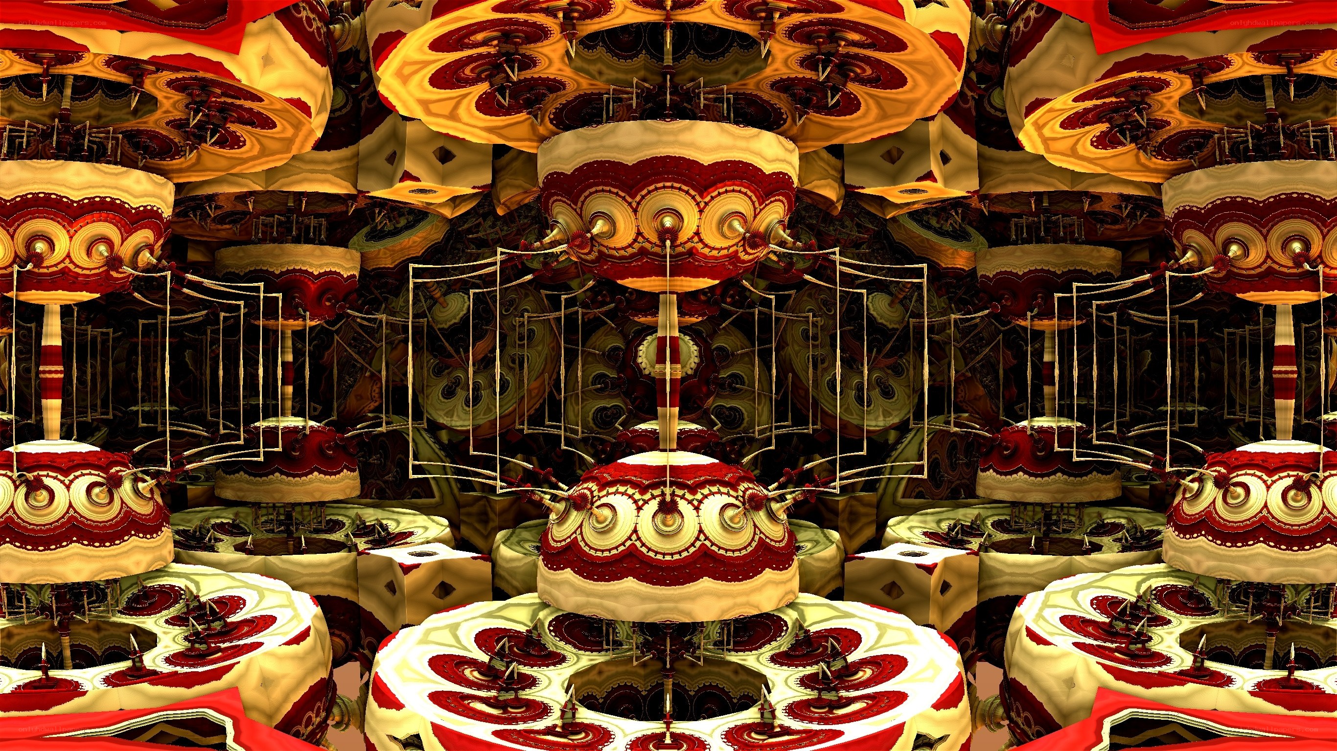 Fractal cake structure