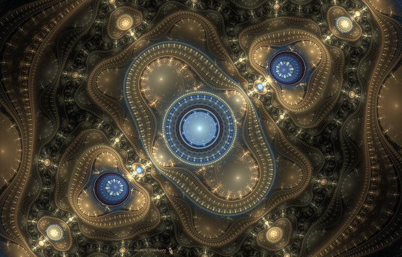 Fractal Cathedral Ceiling — Gold