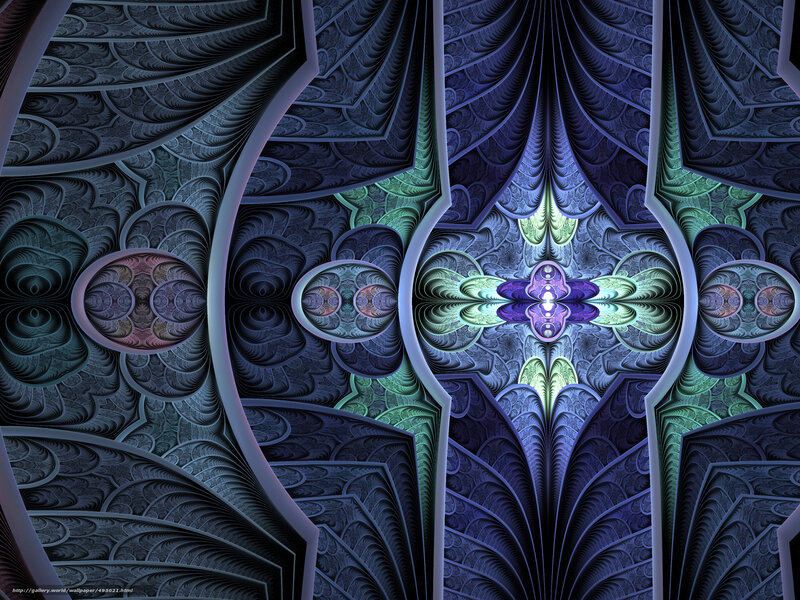 Fractal cathedral ceiling