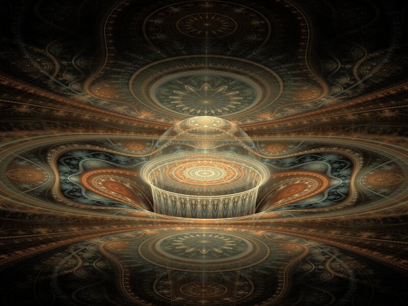 Fractal cathedral interior