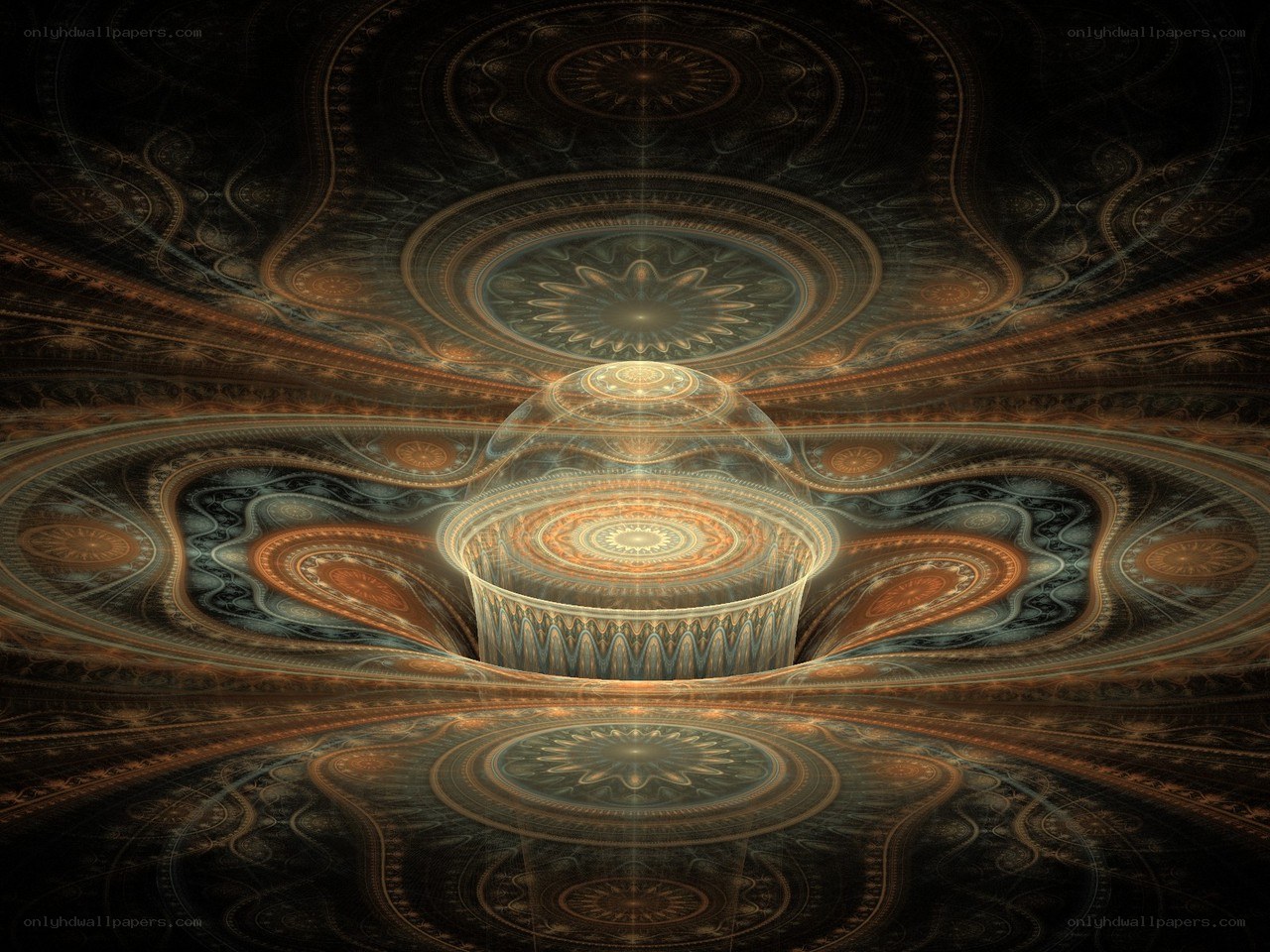 Fractal cathedral interior