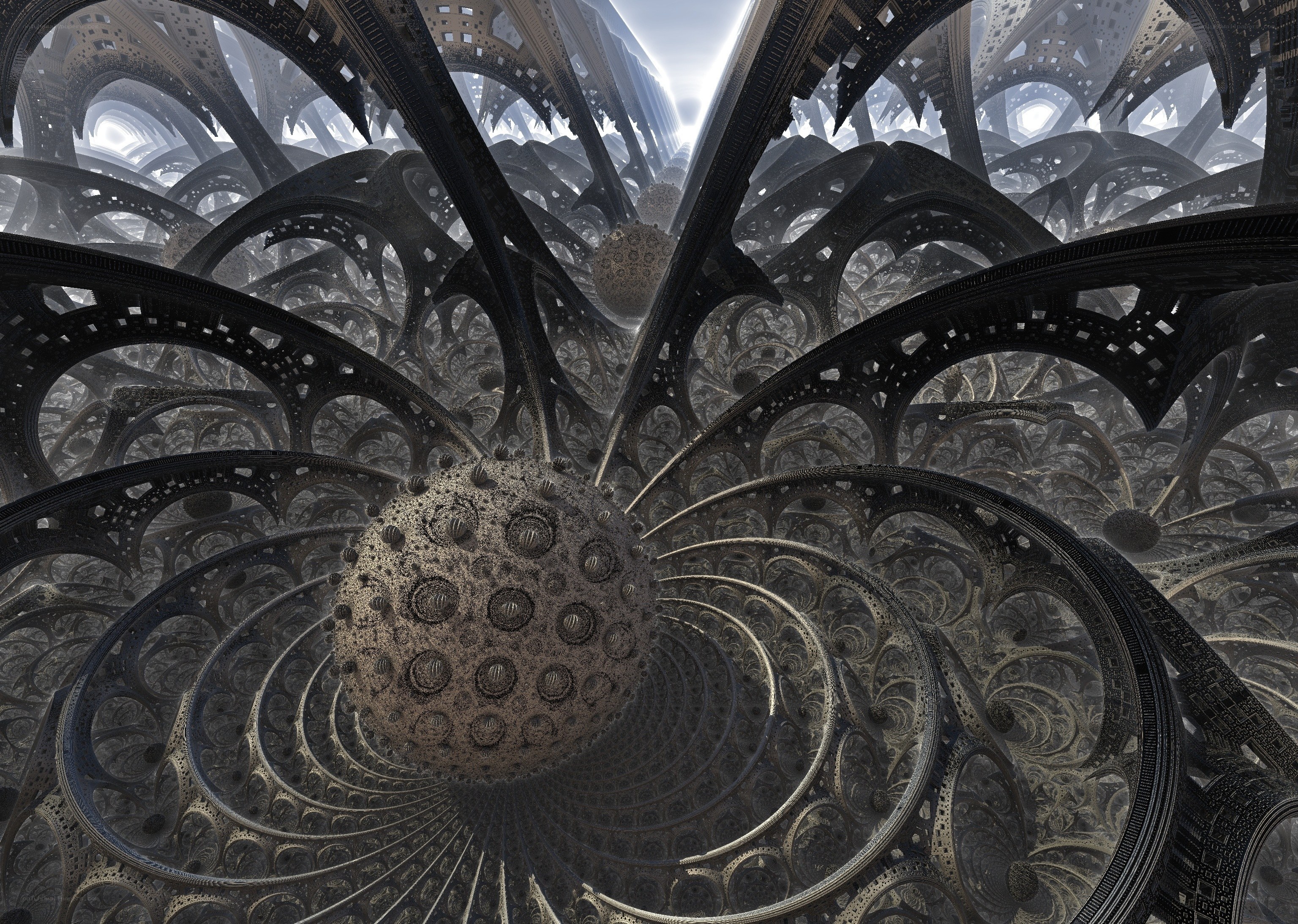 Fractal cathedral interior
