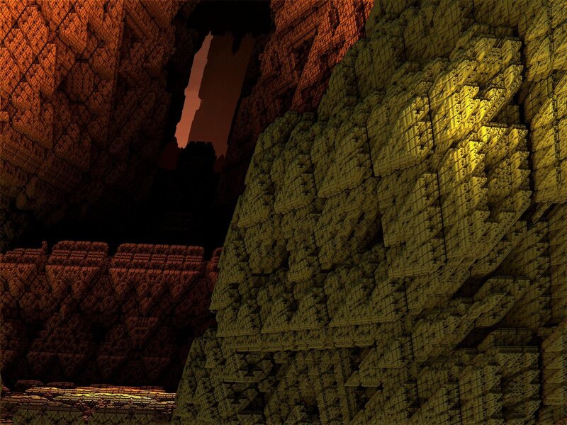 Fractal cave structure