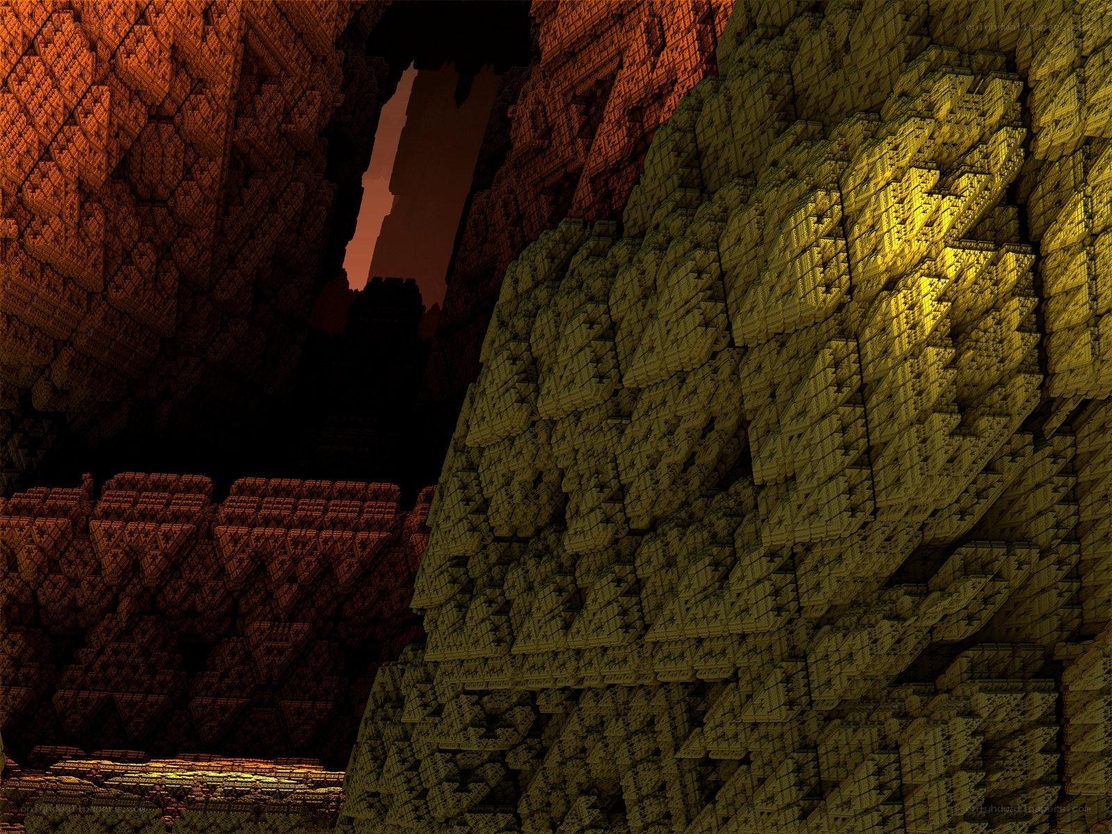 Fractal cave structure