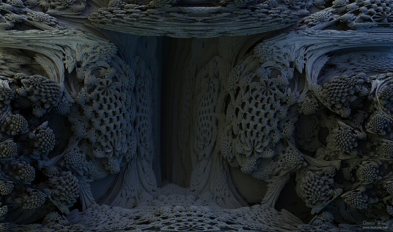 Fractal Cave Structure — Gray, Dark
