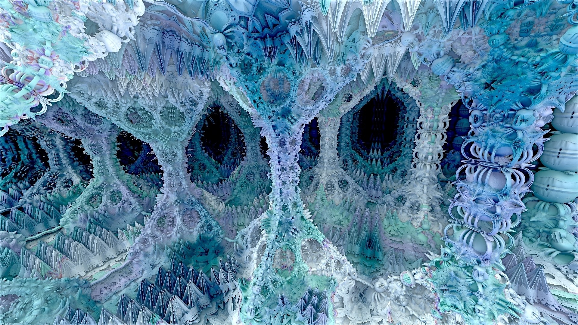 Fractal cave structure