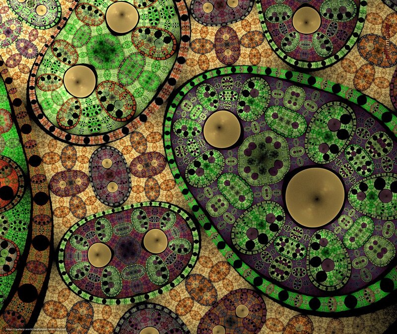 Fractal Cellular Pattern — Green