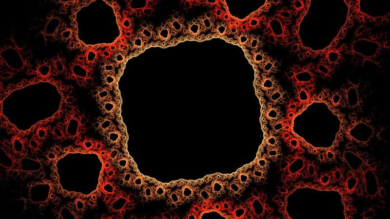 Fractal Cellular Structure — Black