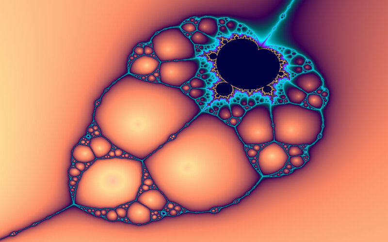 Fractal Cellular Structure — Orange