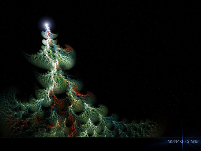 Fractal Christmas Tree — Black