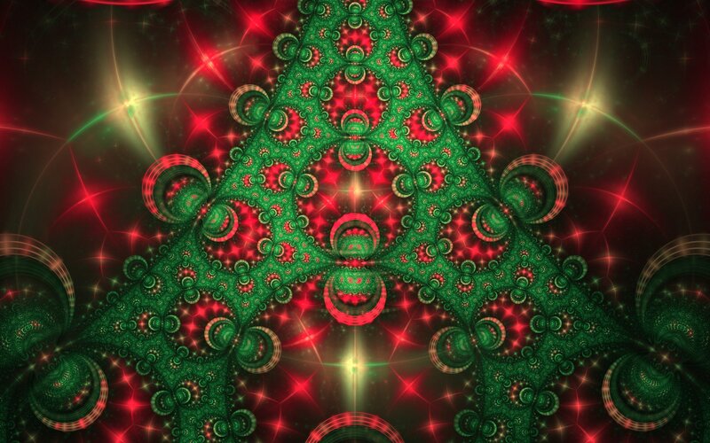 Fractal Christmas Tree — Green