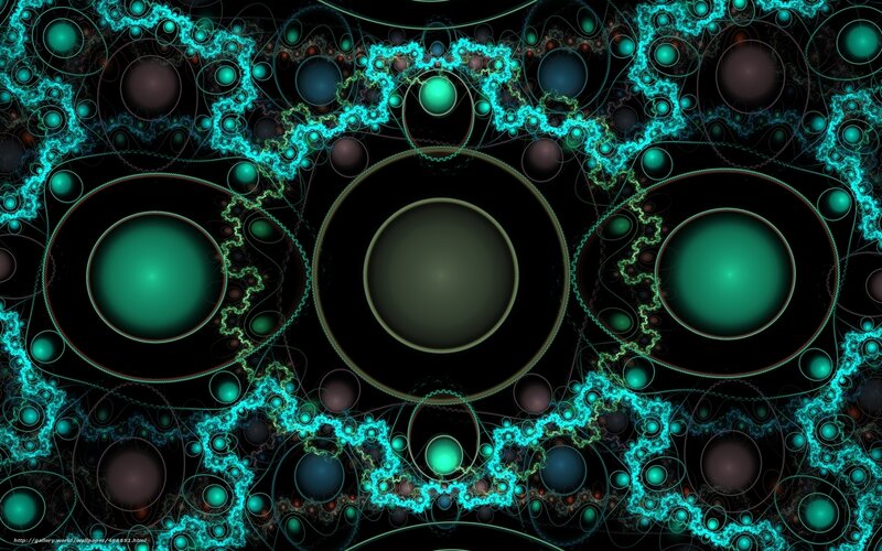 Fractal Circles Abstract Art
