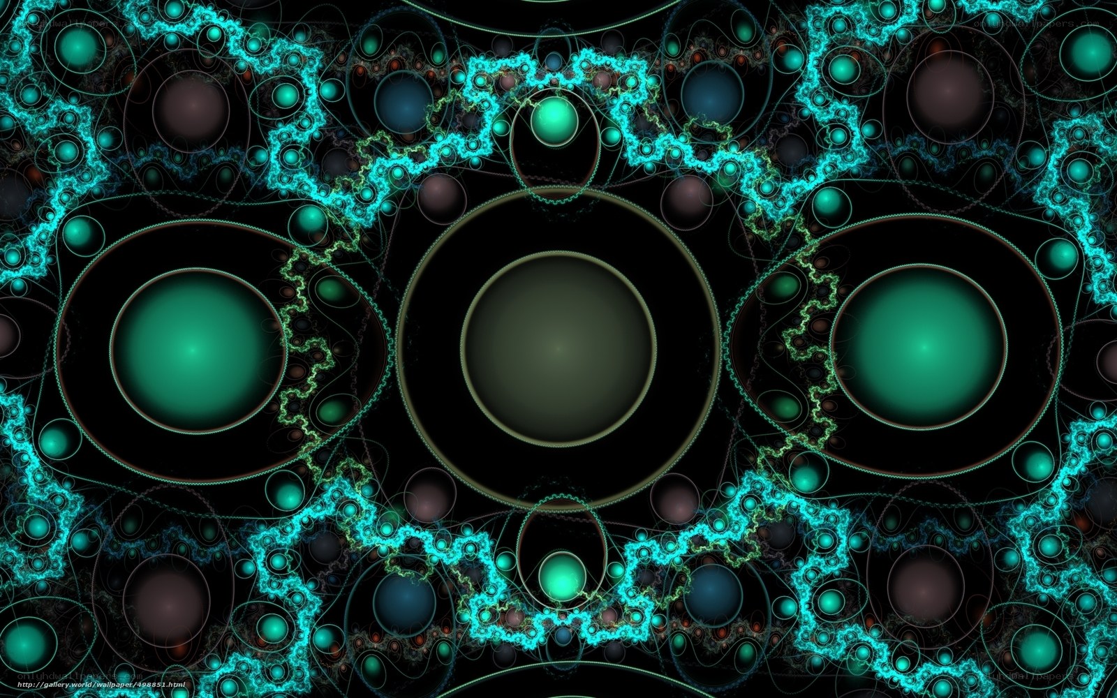 Fractal Circles Abstract Art