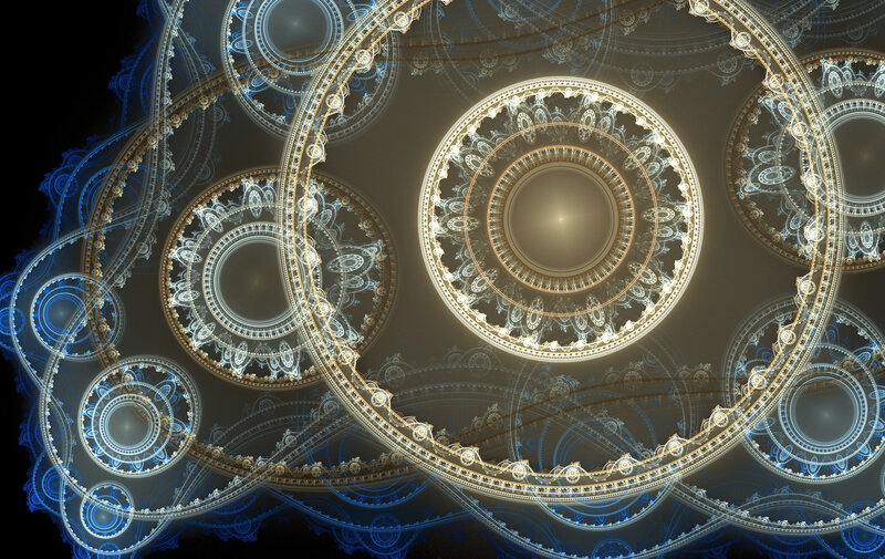 Fractal circular patterns