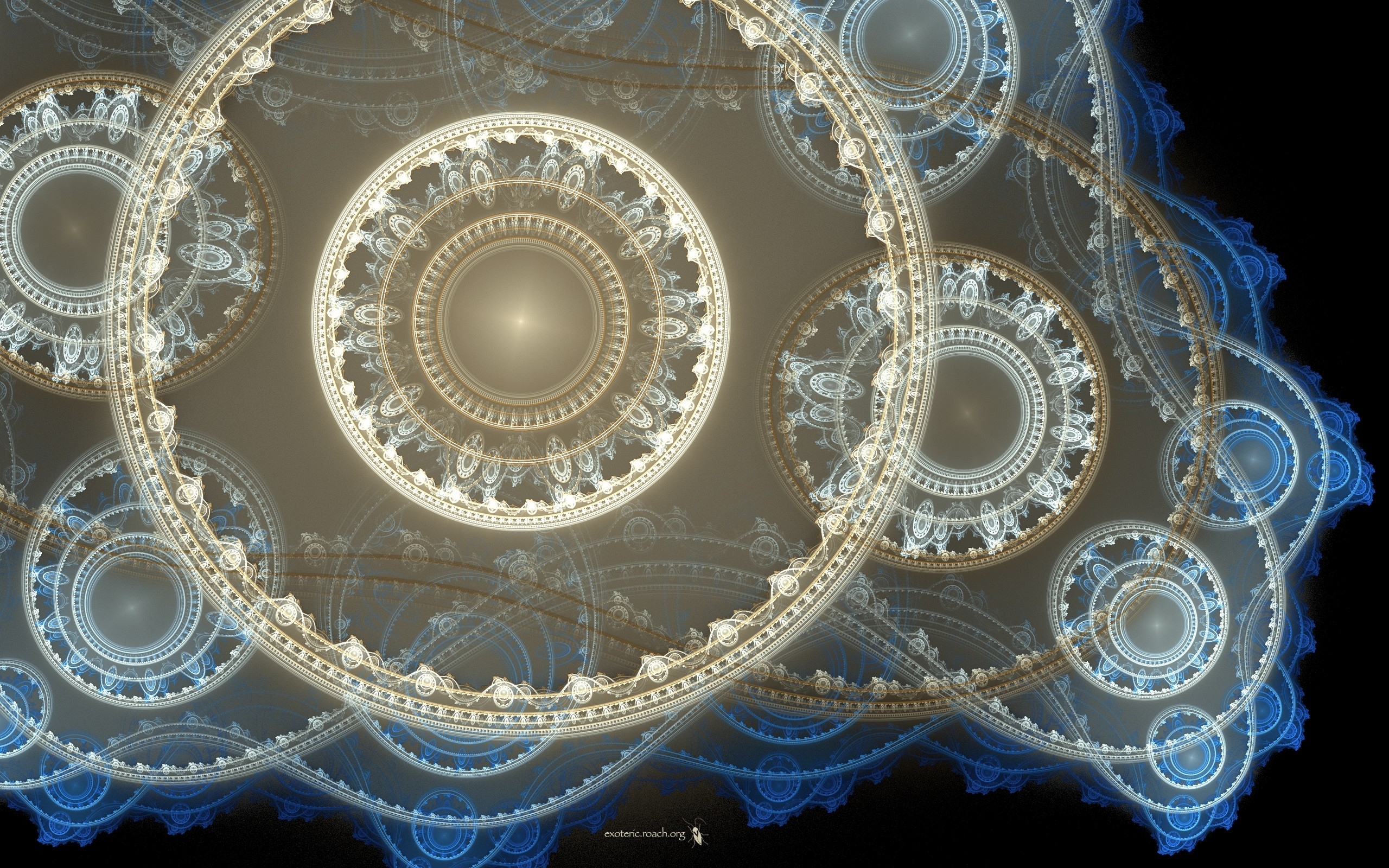 Fractal circular patterns