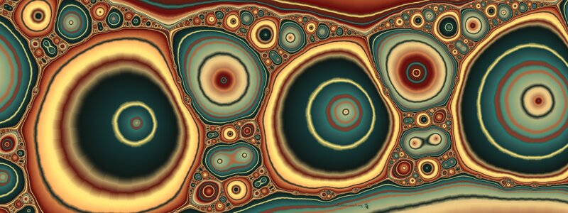Fractal concentric circles